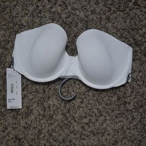DKNY White Strapless Bra